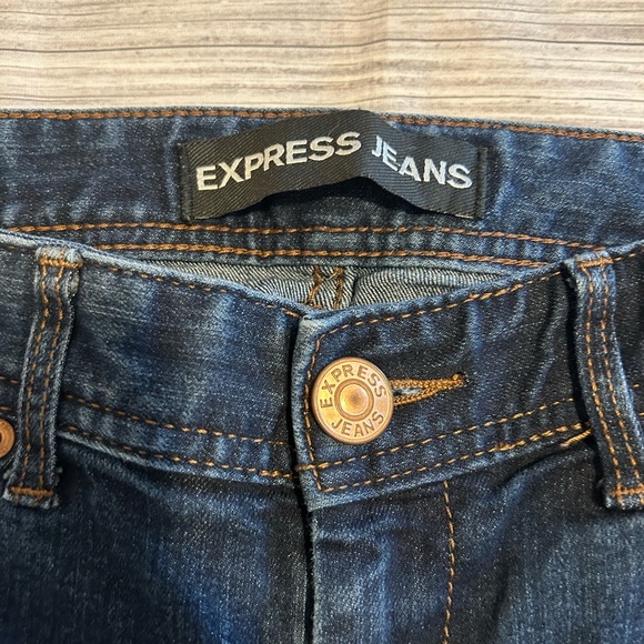 Express - Stella - Cropped Skinny Low Rise Jeans - Size 6 - Picture 3 of 5
